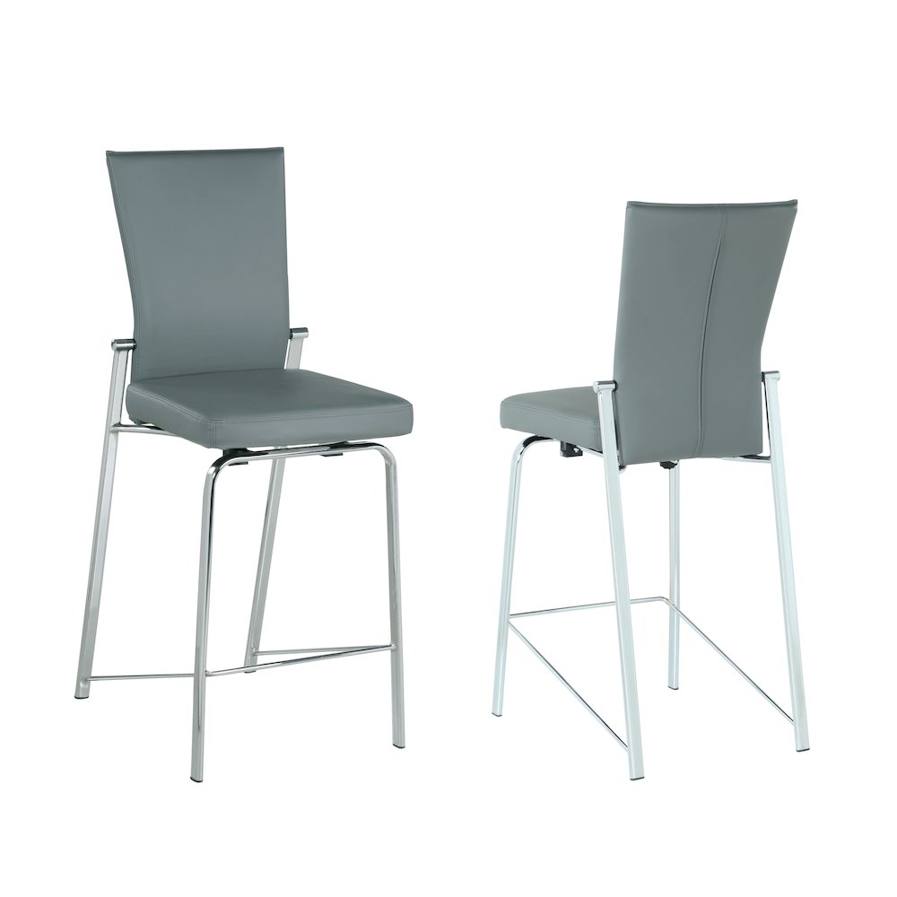 Motion Back Counter Stool, Gray. Picture 1