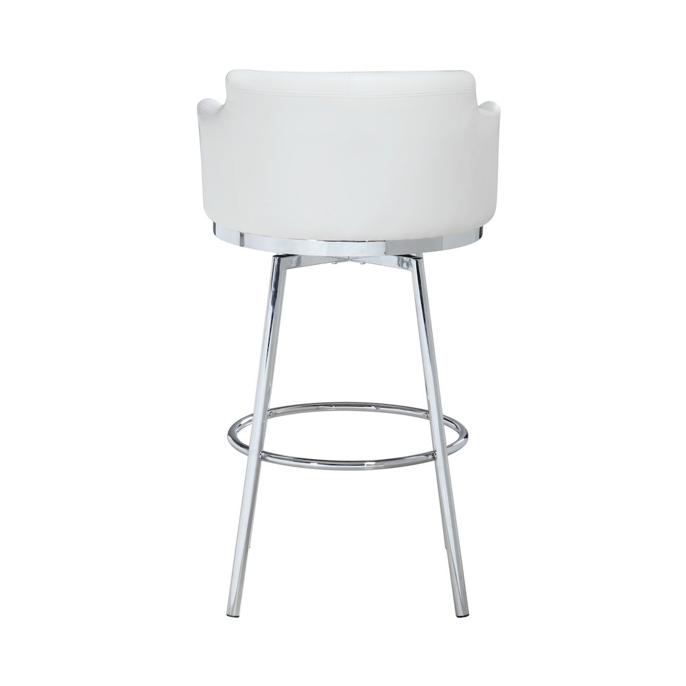 Modern Club Bar Stool W/ Memory Swivel. Picture 4