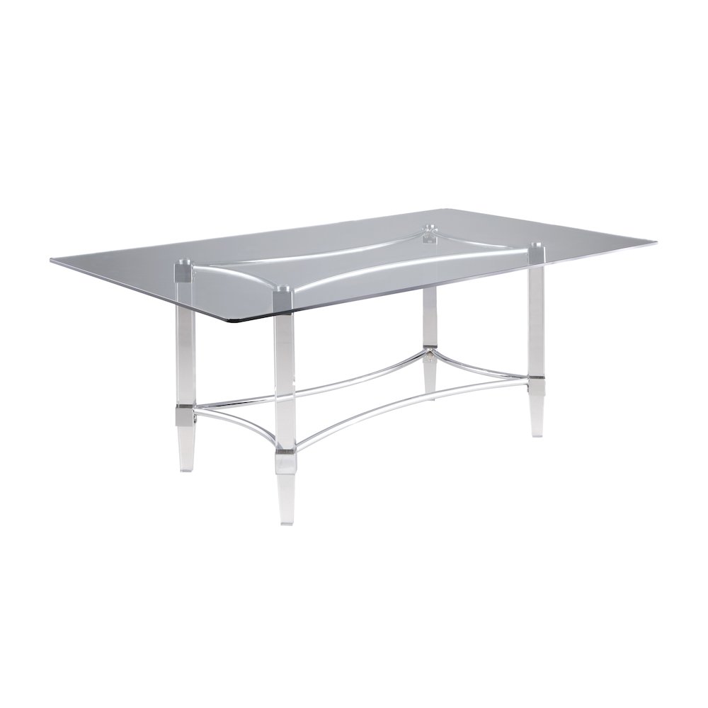 Contemporary Dining Table W/ 42"X 72" Top. Picture 1