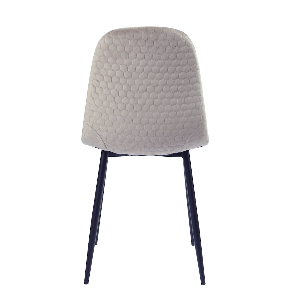 Contemporary Side Chair  - Set Of 4, Taupe. Picture 6