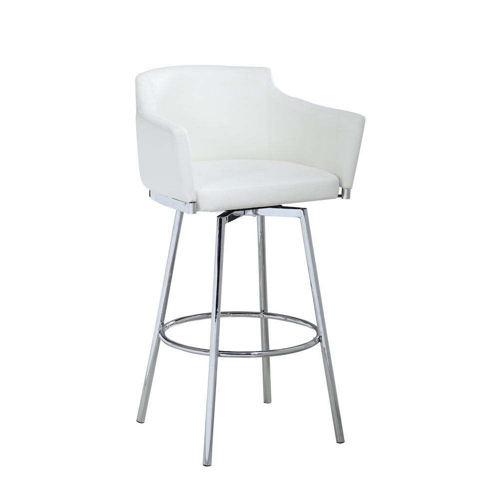 Modern Club Bar Stool W/ Memory Swivel. Picture 1