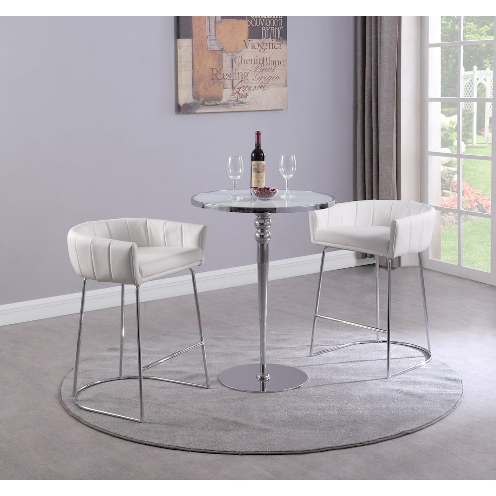 Contemporary Channel Back Counter Stool. Picture 8