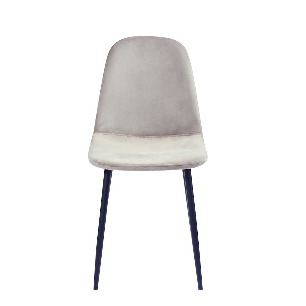 Contemporary Side Chair  - Set Of 4, Taupe. Picture 4