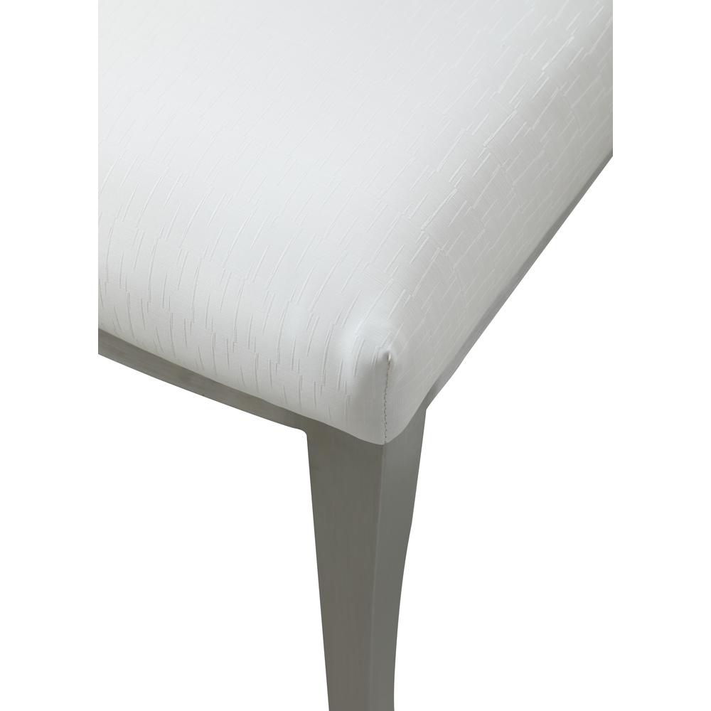 High Back Upholstered Chair w/ Stainless Steel Frame. Picture 8