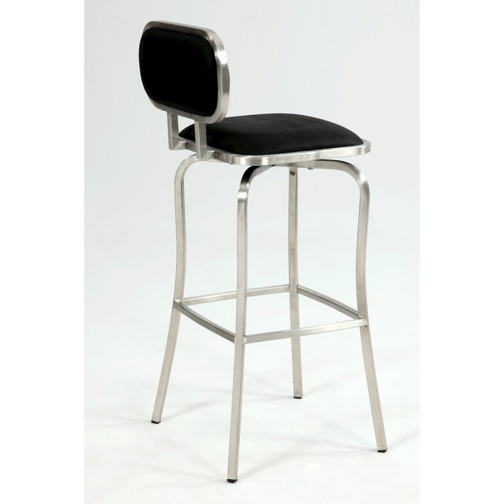 Modern Counter Height Stool W/ Memory Swivel. Picture 4