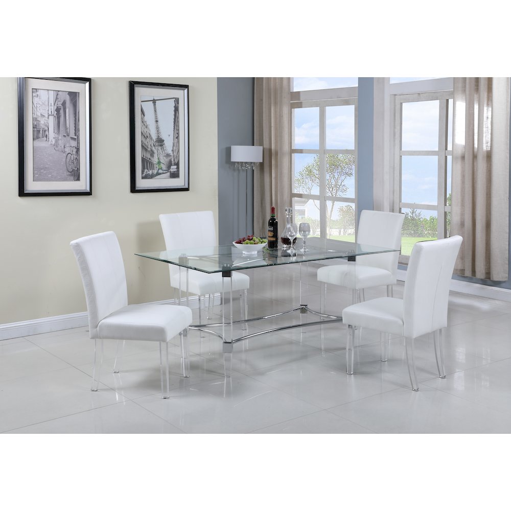 Contemporary Dining Table W/ 42"X 72" Top. Picture 10