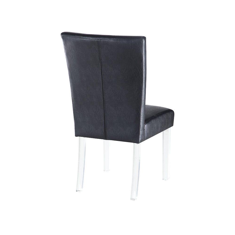 Contemporary Curved Flare-Back Parson Side Chair - 2 Per Box. Picture 3