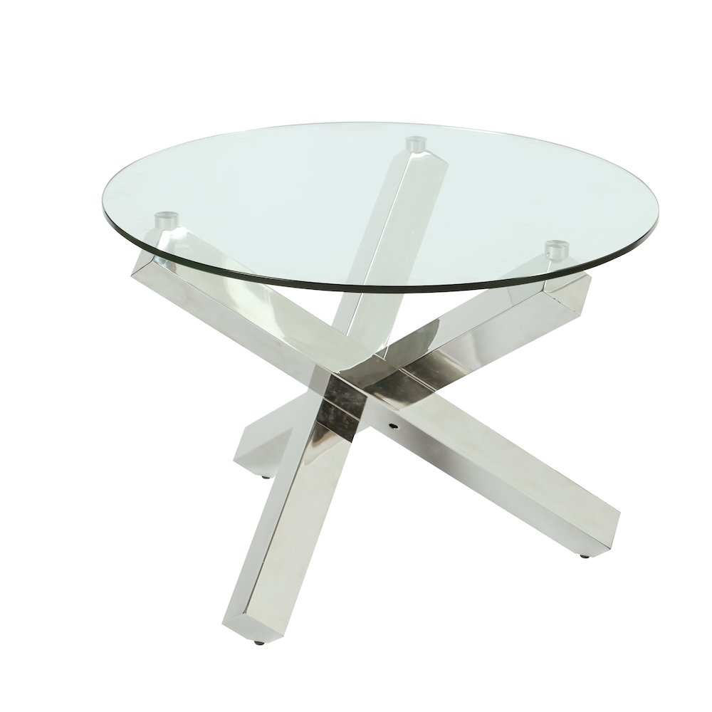 Contemporary 26" Round Lamp Table. Picture 3