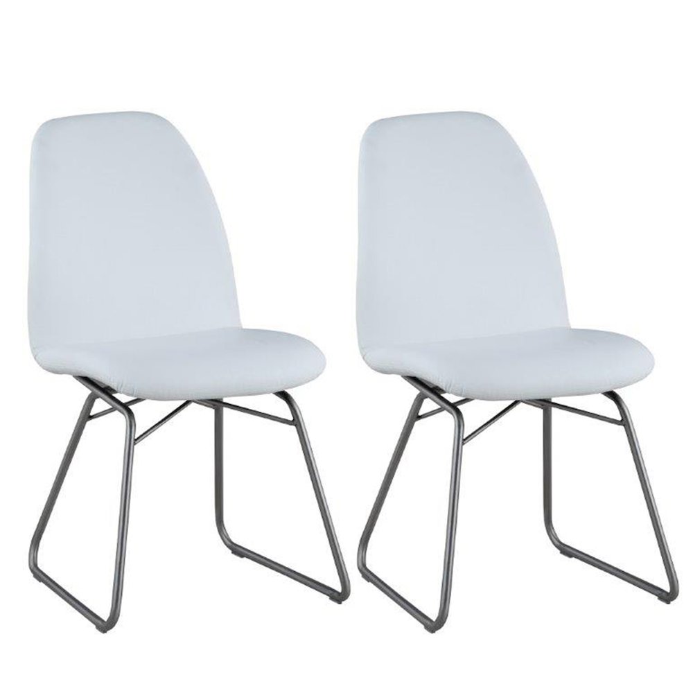 Contemporary Curved-Back Side Chair W/ Sled Base - 2 Per Box. Picture 5