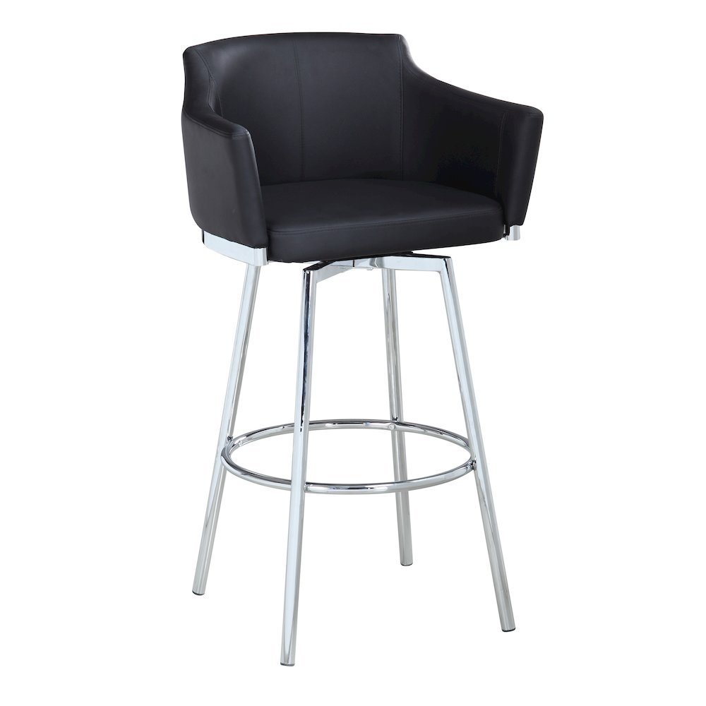 Modern Club Counter Stool W/ Memory Swivel. Picture 1