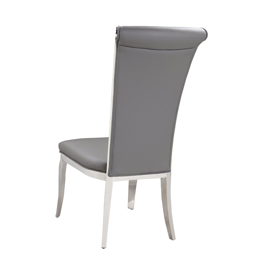 Contemporary Tall Roll Back Side Chair - 2 Per Box. Picture 2