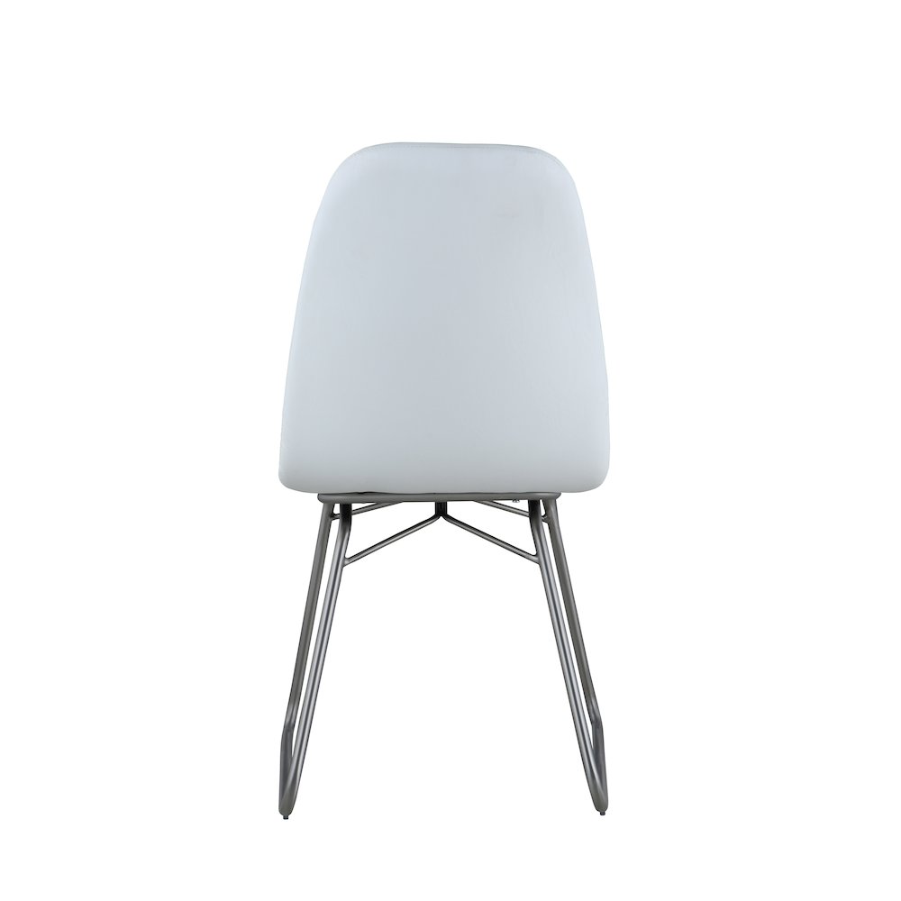 Contemporary Curved-Back Side Chair W/ Sled Base - 2 Per Box. Picture 3