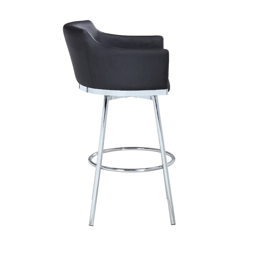 Modern Club Counter Stool W/ Memory Swivel. Picture 2