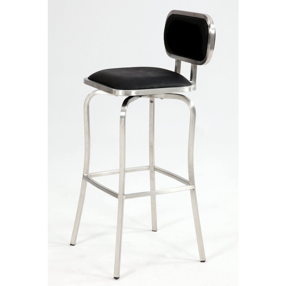 Modern Counter Height Stool W/ Memory Swivel. Picture 3