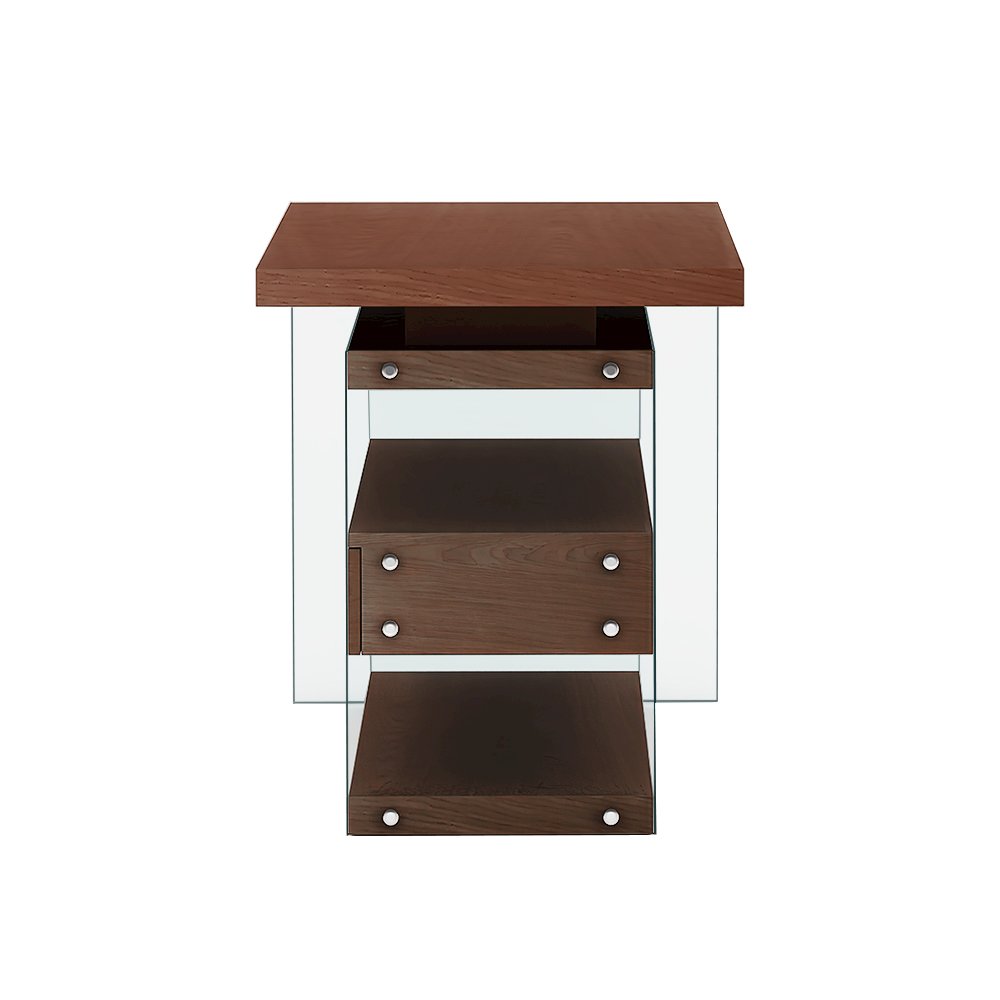 Rotatable Wooden Desk W/ 3 Drawers And 3 Shelves. Picture 5
