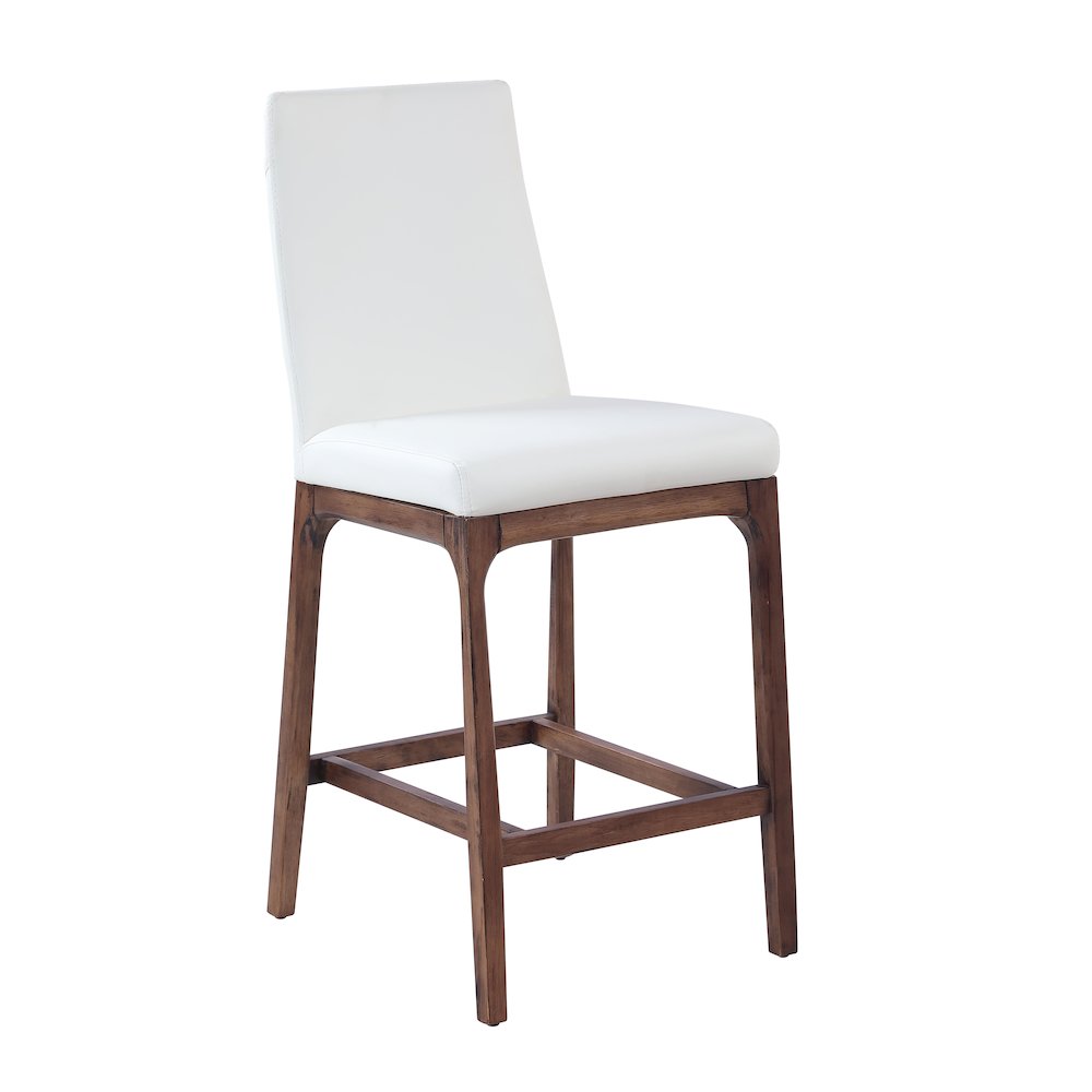 Modern Counter Stool W/ Solid Wood Base. Picture 1