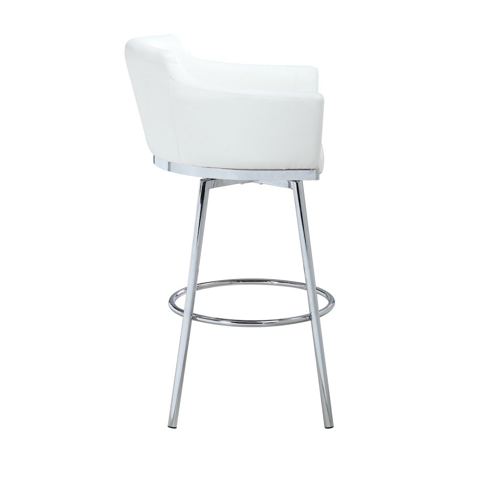 Modern Club Bar Stool W/ Memory Swivel. Picture 2