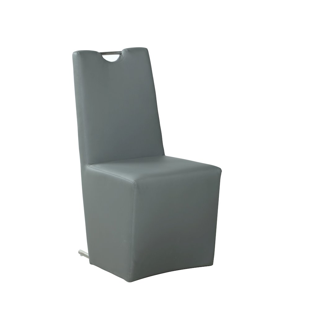 Contemporary Upholstered Handle-Back Side Chair - 2 Per Box. Picture 2