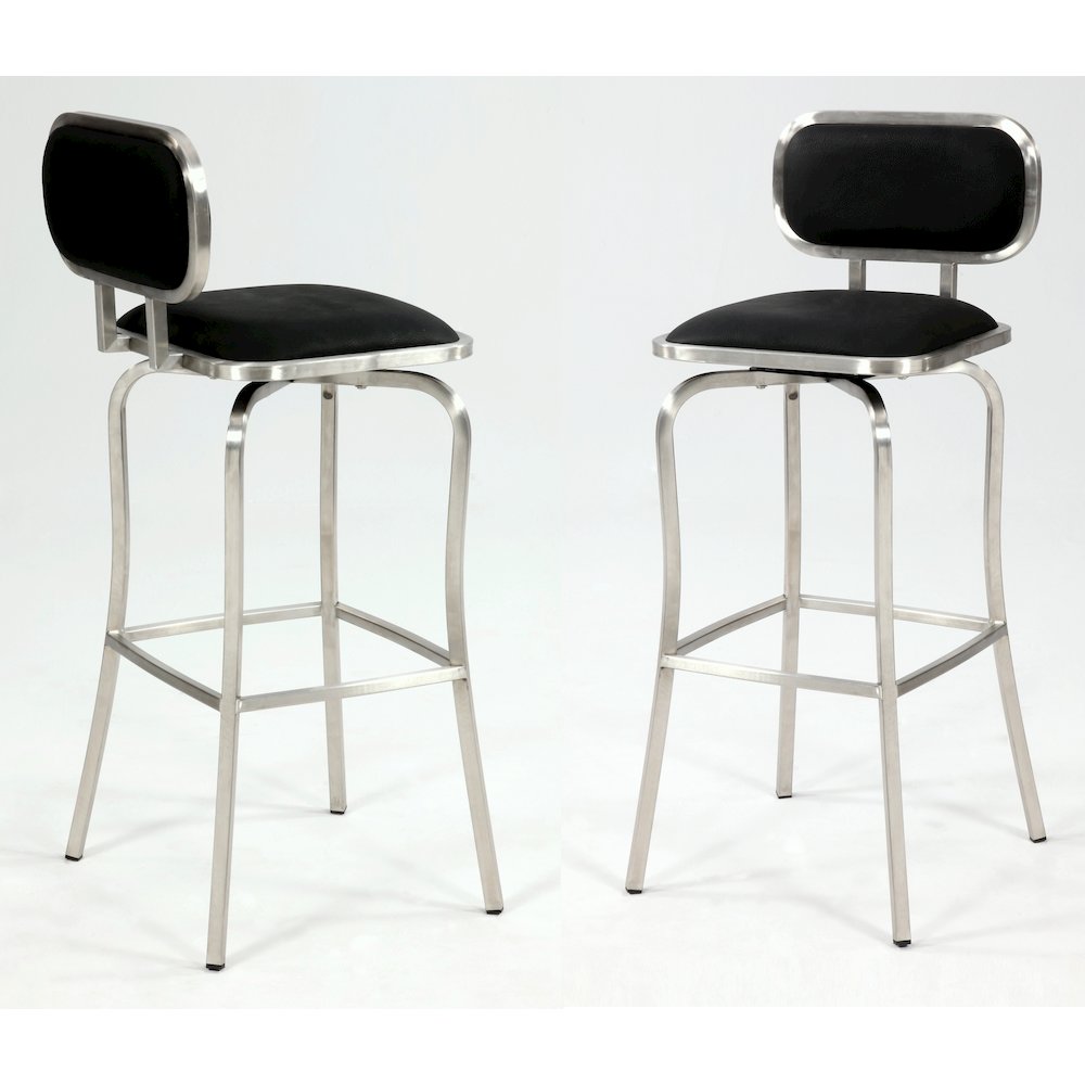 Modern Counter Height Stool W/ Memory Swivel. Picture 5