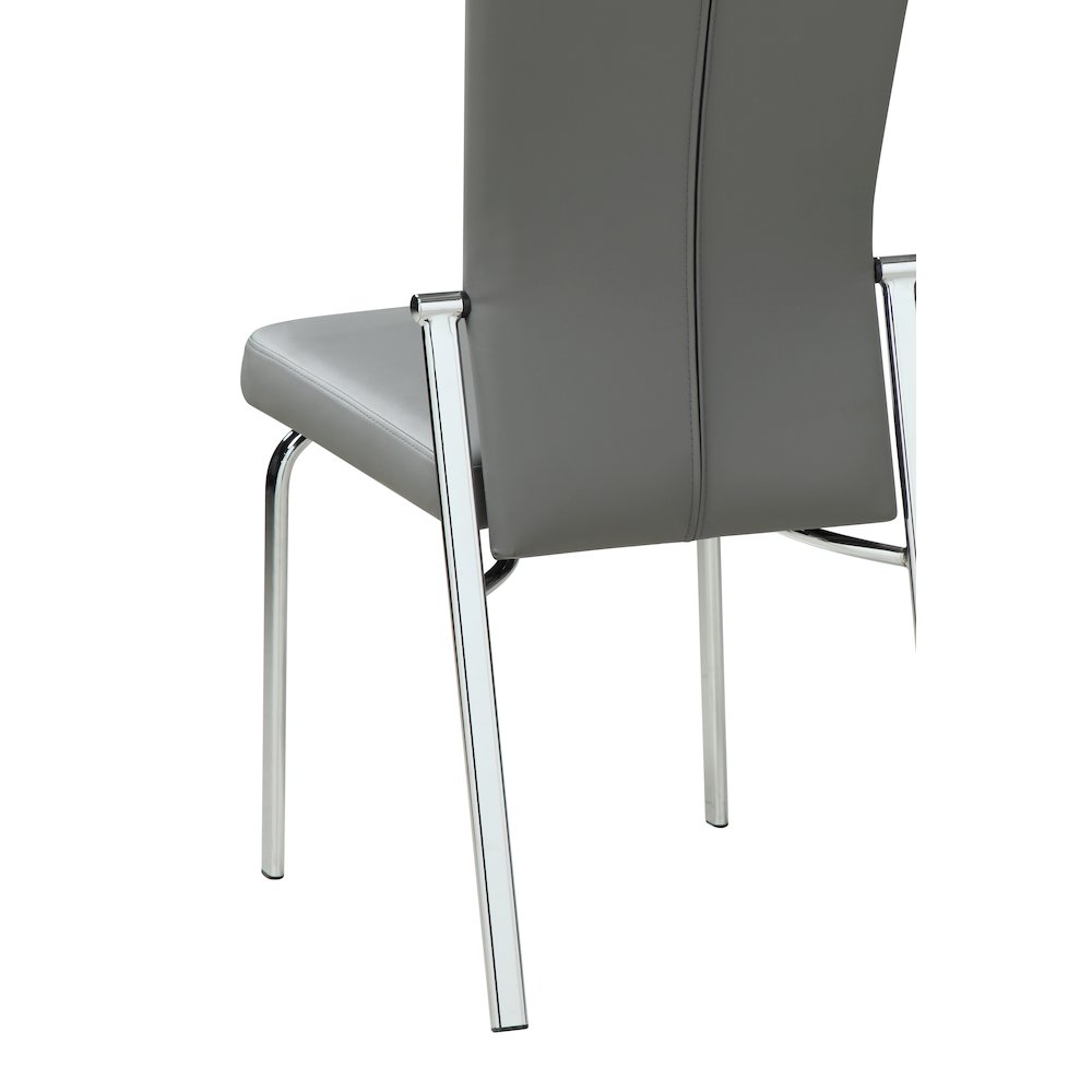 Motion Back Side Chair - Set Of 2, Gray. Picture 7