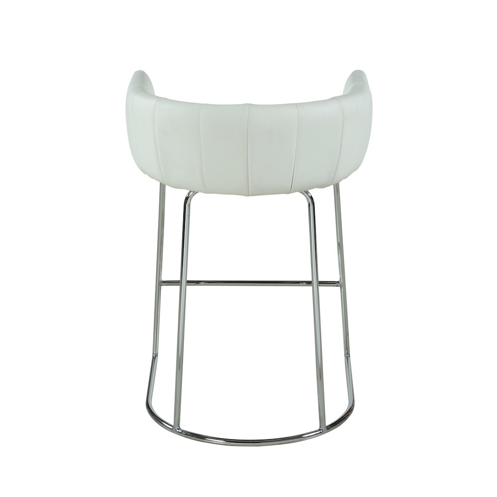 Contemporary Channel Back Counter Stool. Picture 6