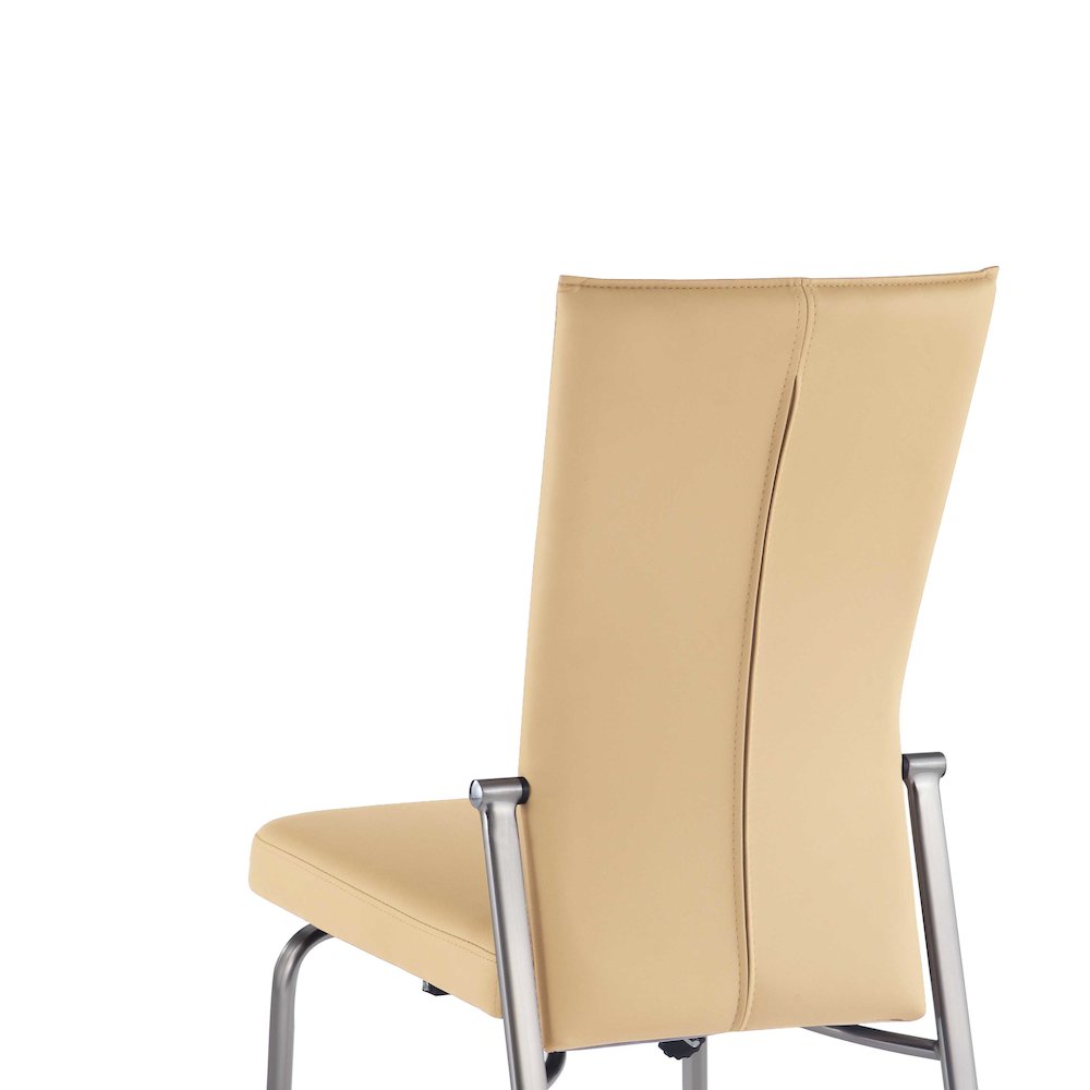 Motion Back Side Chair - Set Of 2, Beige. Picture 5