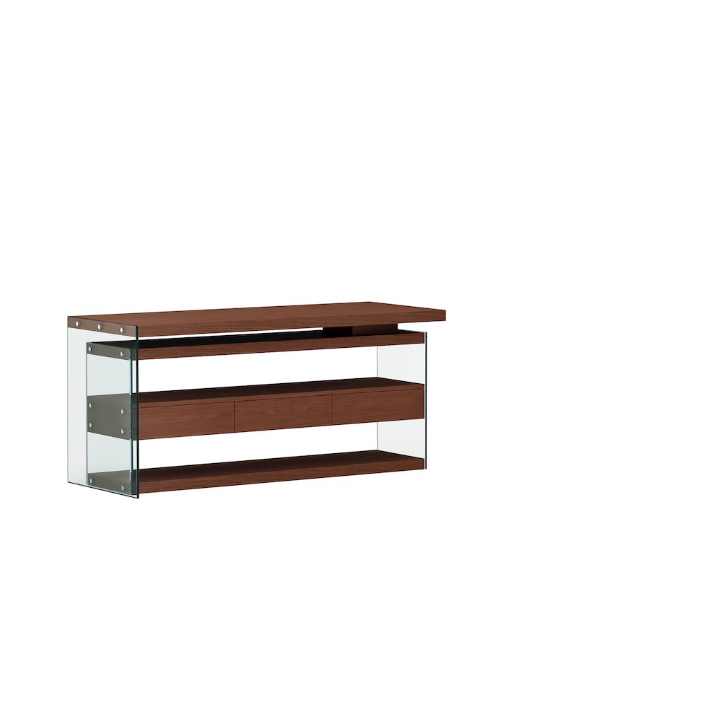 Rotatable Wooden Desk W/ 3 Drawers And 3 Shelves. Picture 3