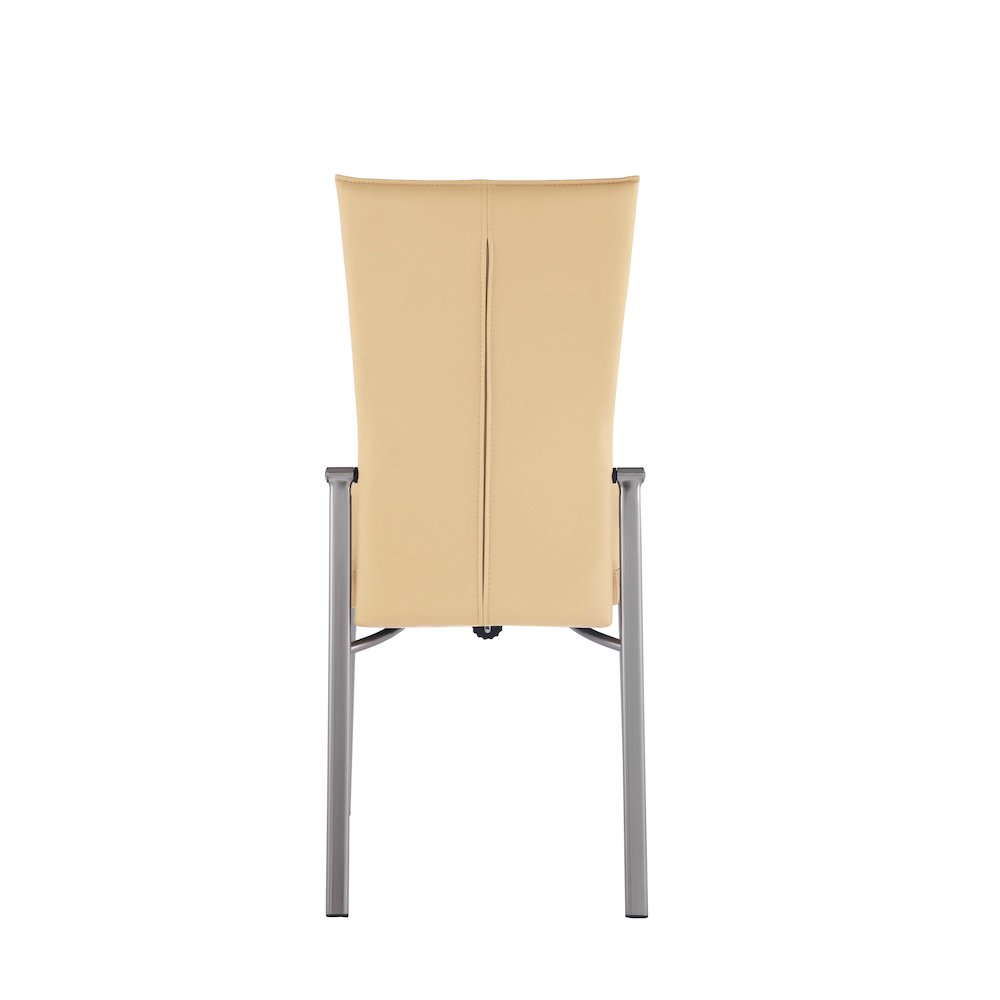 Motion Back Side Chair - Set Of 2, Beige. Picture 4