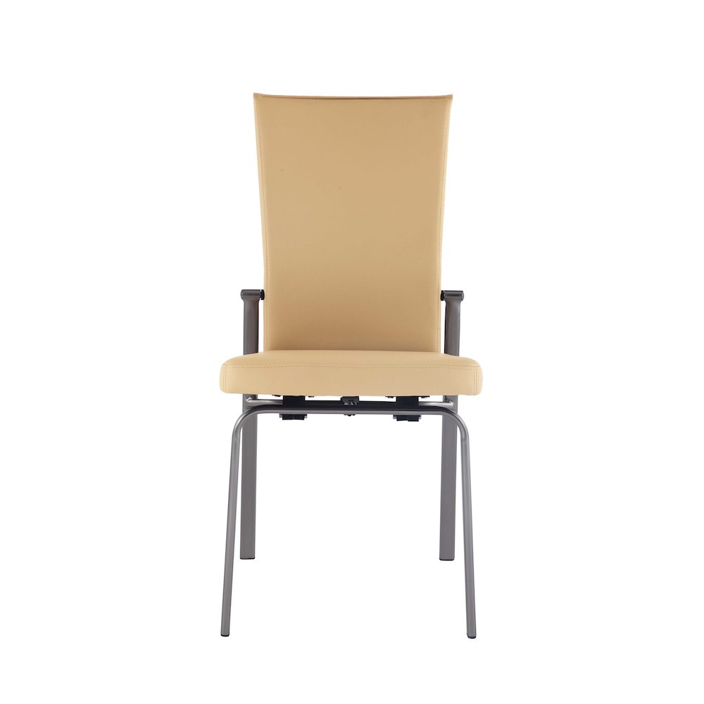 Motion Back Side Chair - Set Of 2, Beige. Picture 2