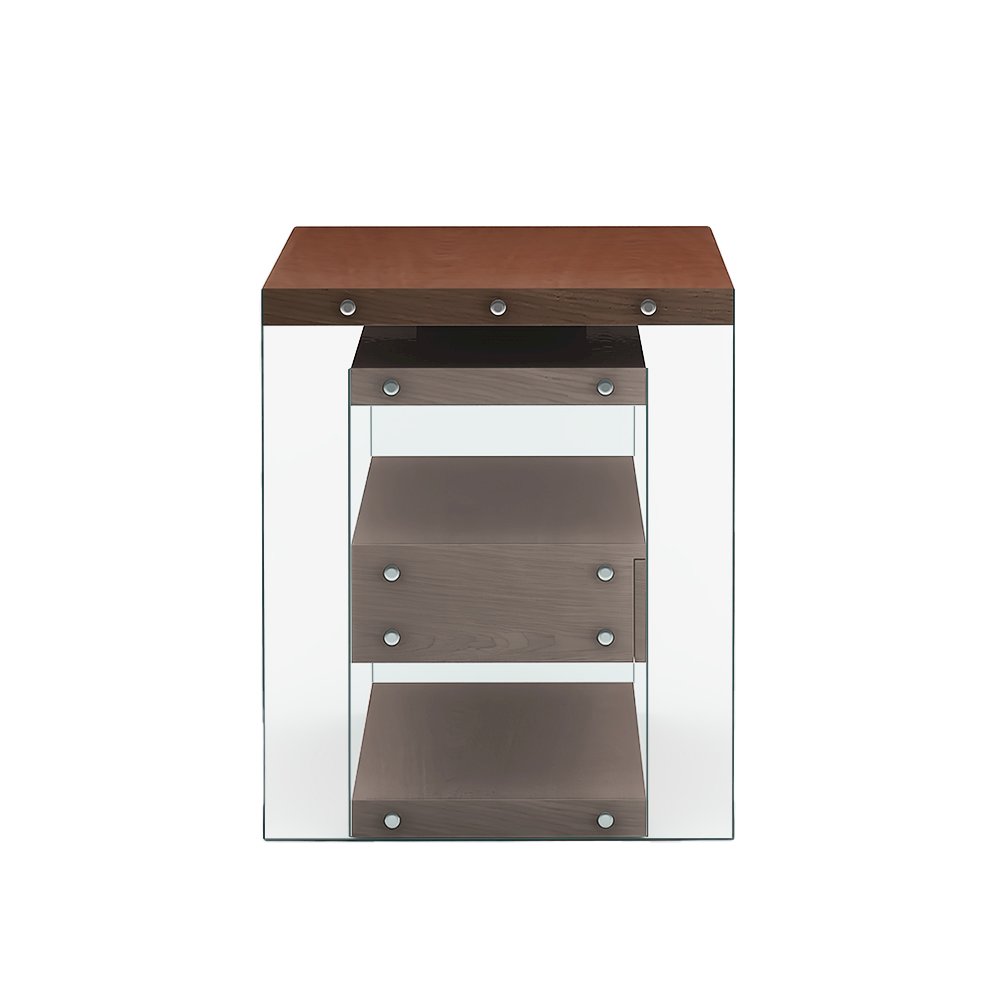 Rotatable Wooden Desk W/ 3 Drawers And 3 Shelves. Picture 6