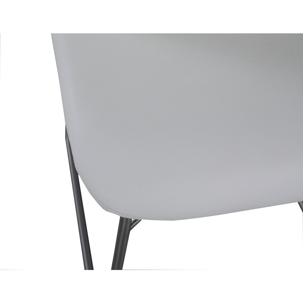 Contemporary Curved-Back Side Chair W/ Sled Base - 2 Per Box. Picture 4
