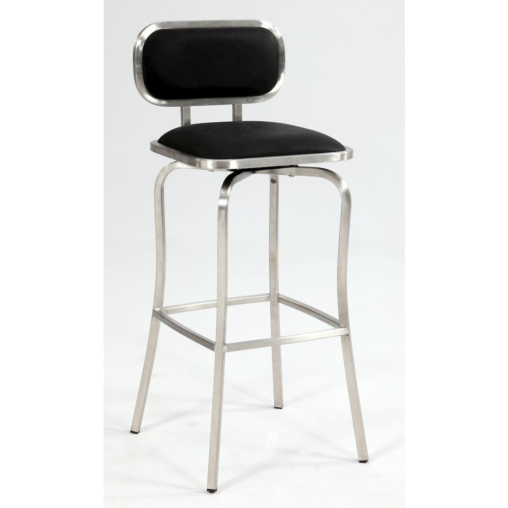 Modern Counter Height Stool W/ Memory Swivel. Picture 2