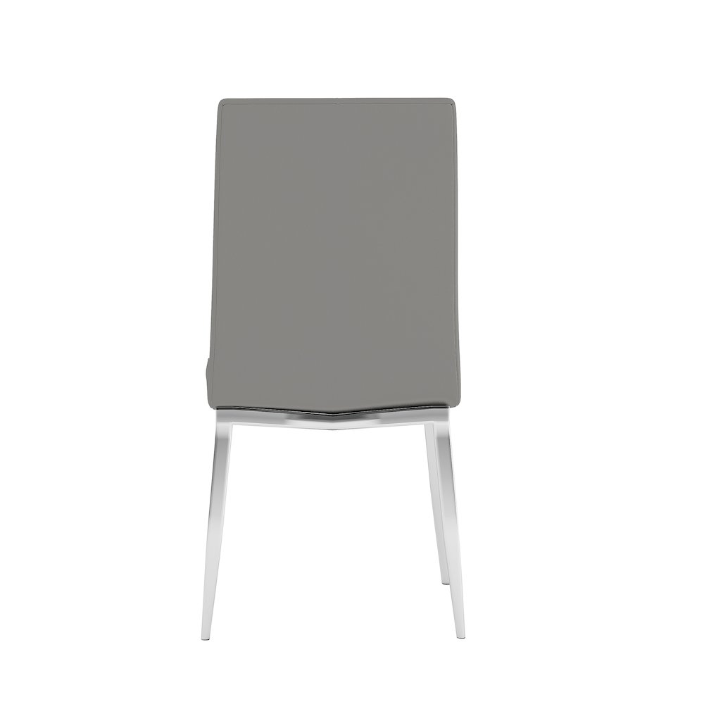 Curved Back Side Chair  - Set Of 4, Gray. Picture 5