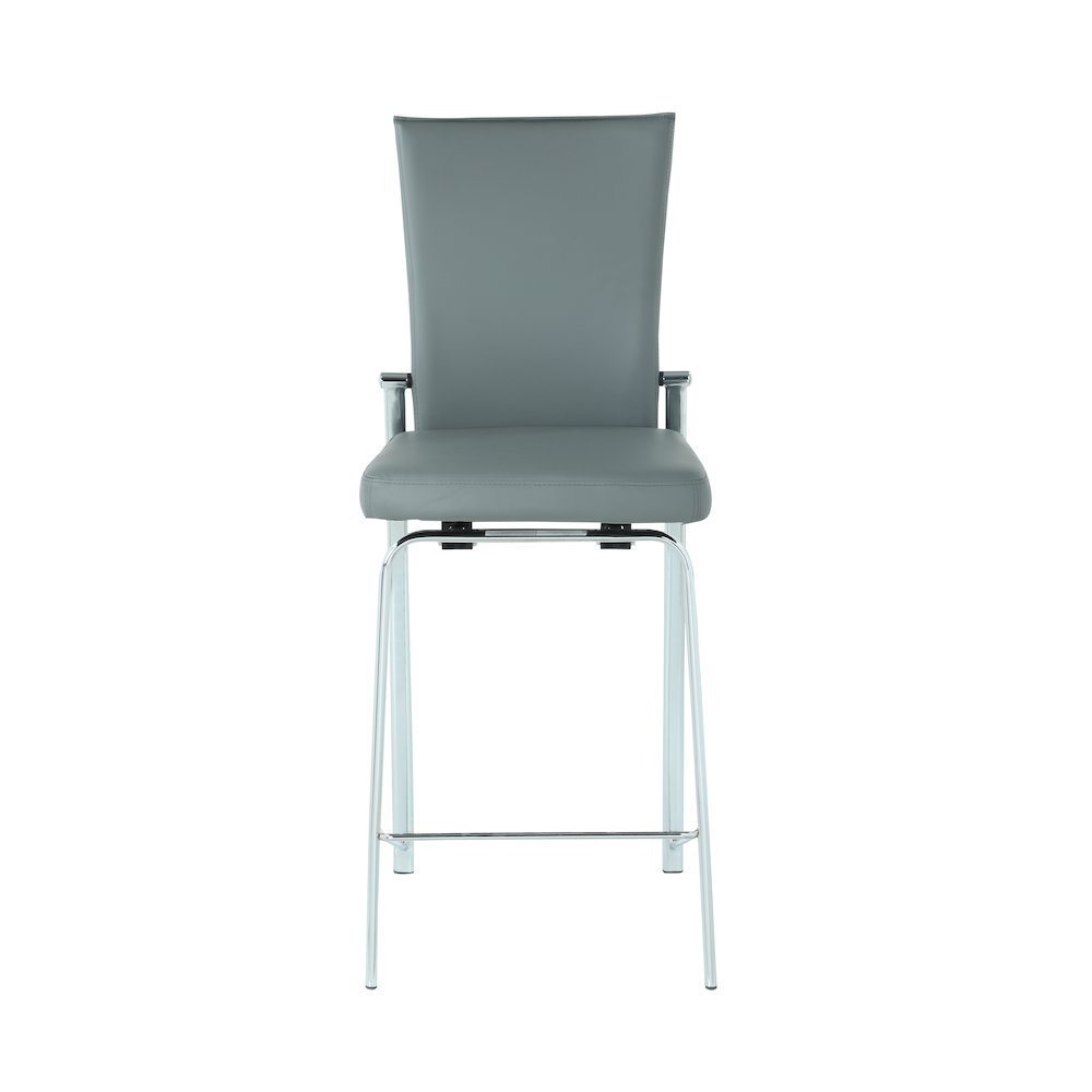 Motion Back Counter Stool, Gray. Picture 4