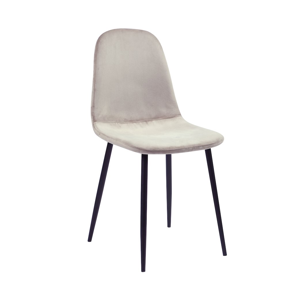 Contemporary Side Chair  - Set Of 4, Taupe. Picture 9