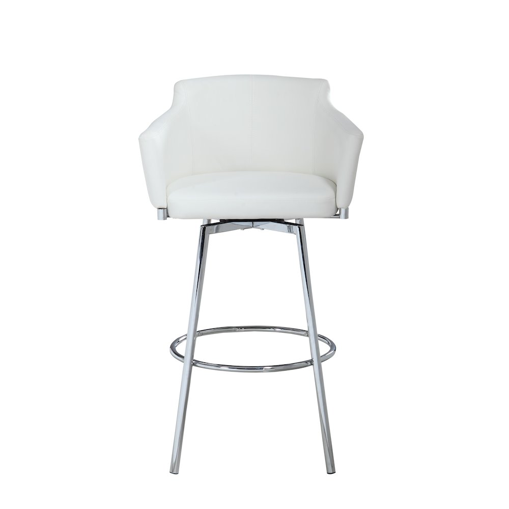Modern Club Bar Stool W/ Memory Swivel. Picture 3