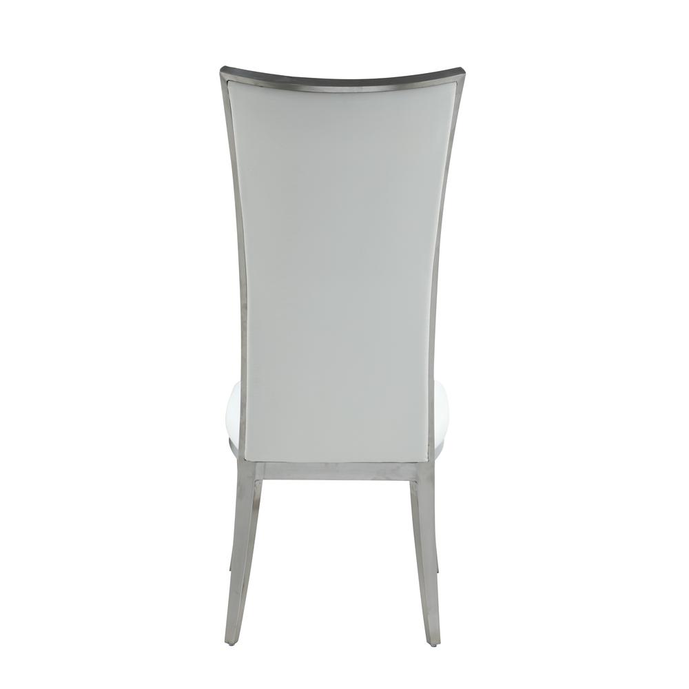 High Back Upholstered Chair w/ Stainless Steel Frame. Picture 6