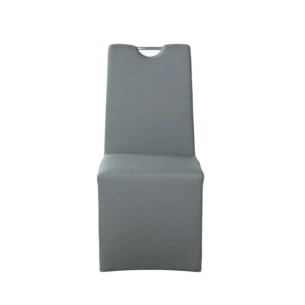 Contemporary Upholstered Handle-Back Side Chair - 2 Per Box. Picture 4