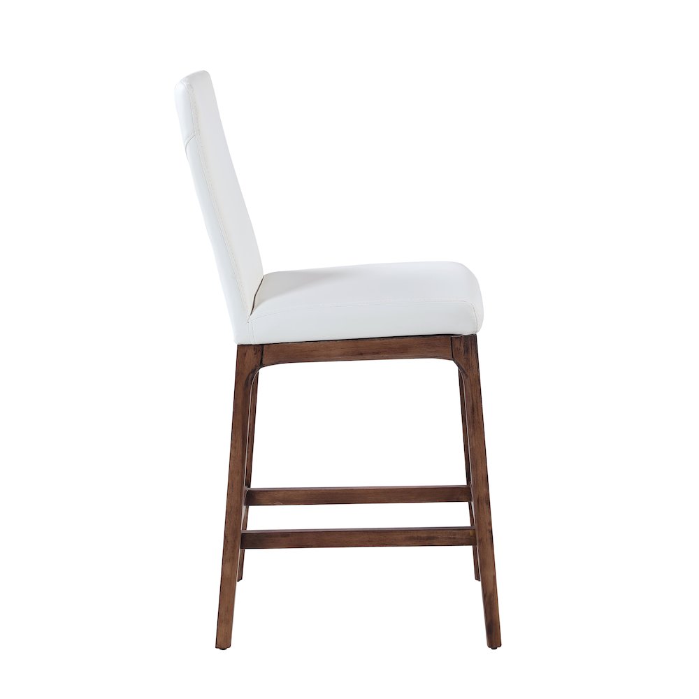 Modern Counter Stool W/ Solid Wood Base. Picture 4