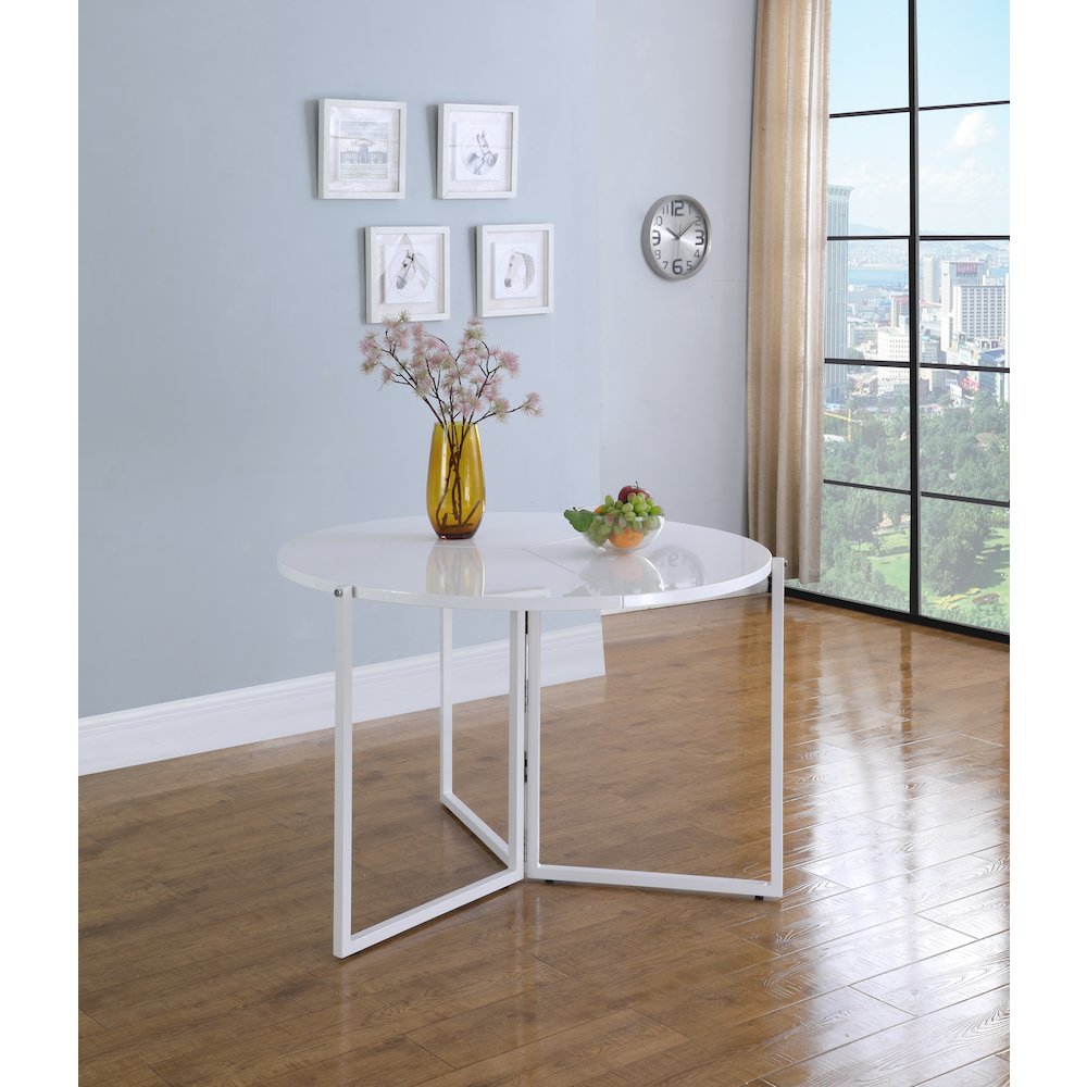 43" Round Foldaway Dining Table. Picture 5