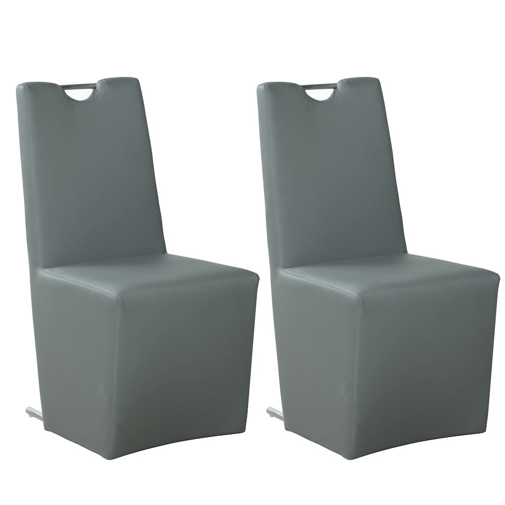 Contemporary Upholstered Handle-Back Side Chair - 2 Per Box. Picture 8