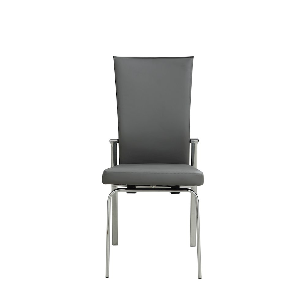 Motion Back Side Chair - Set Of 2, Gray. Picture 4