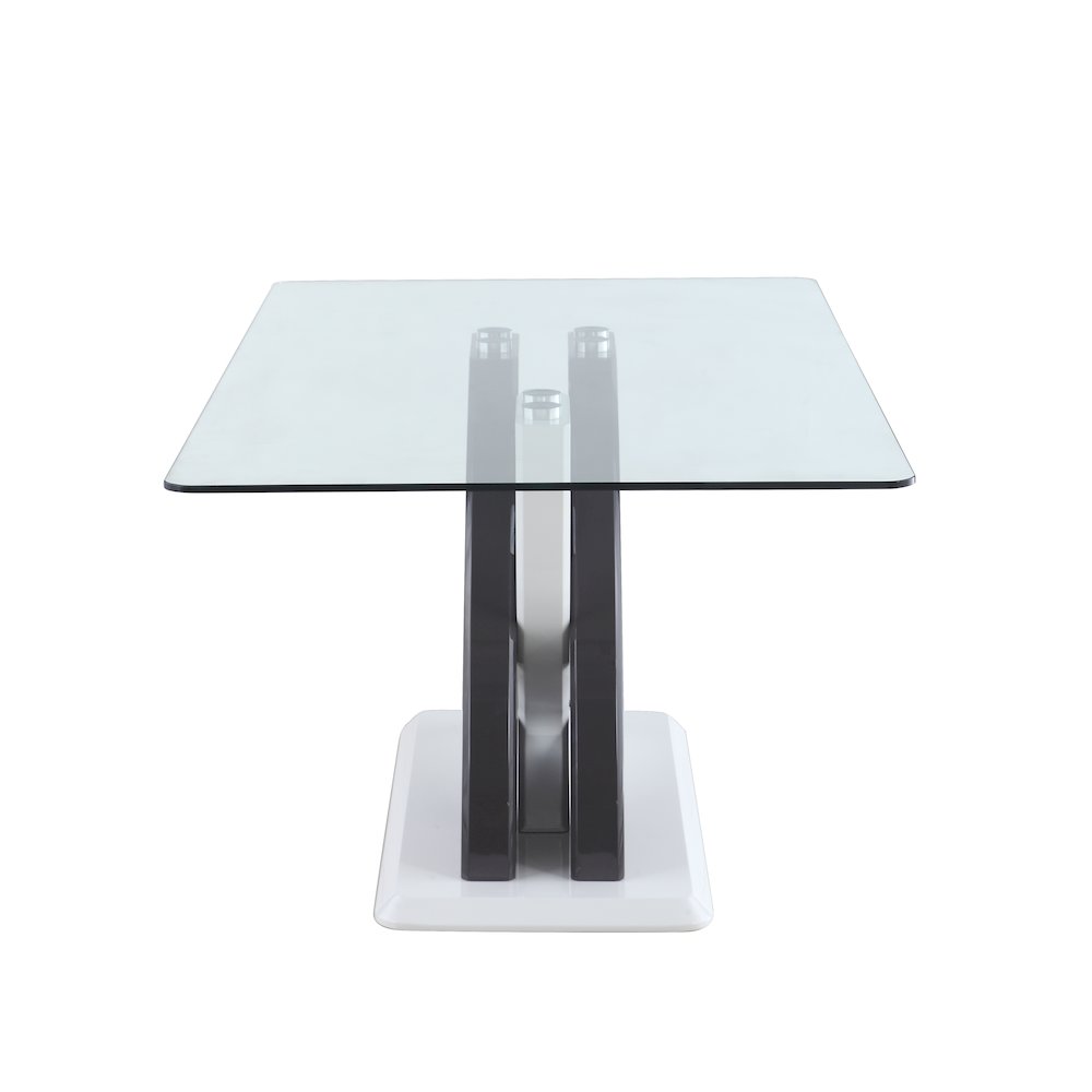 Modern Glass Top Dining Table. Picture 3