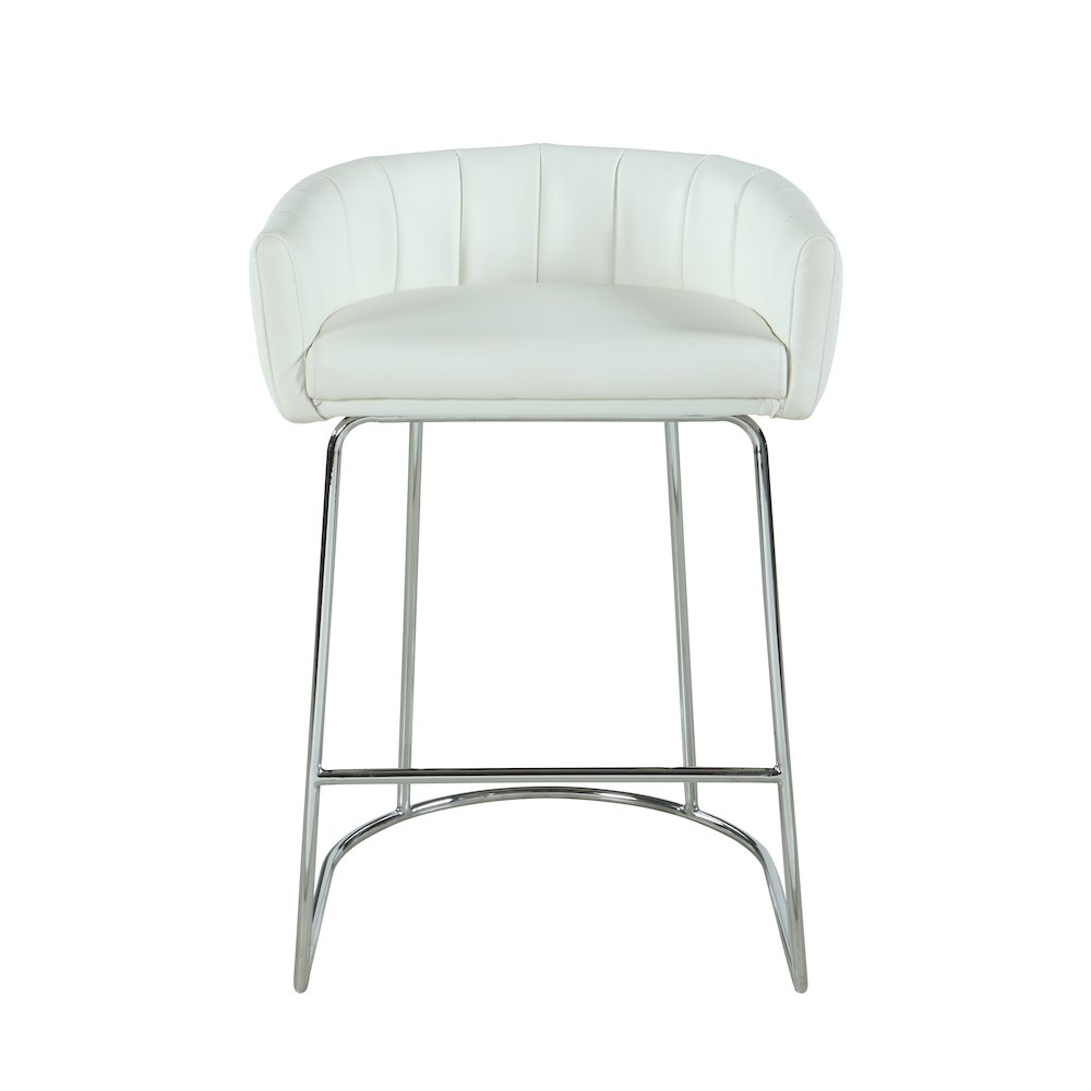 Contemporary Channel Back Counter Stool. Picture 4