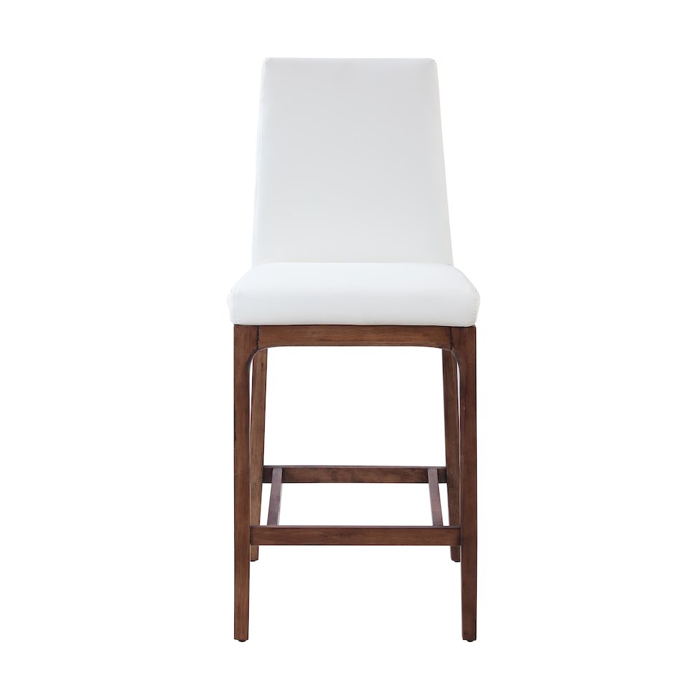 Modern Counter Stool W/ Solid Wood Base. Picture 3