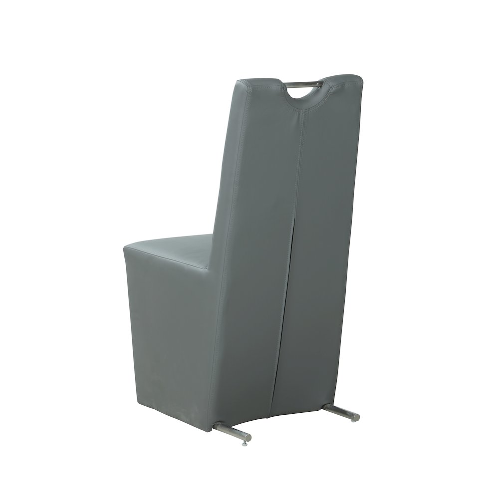 Contemporary Upholstered Handle-Back Side Chair - 2 Per Box. Picture 3