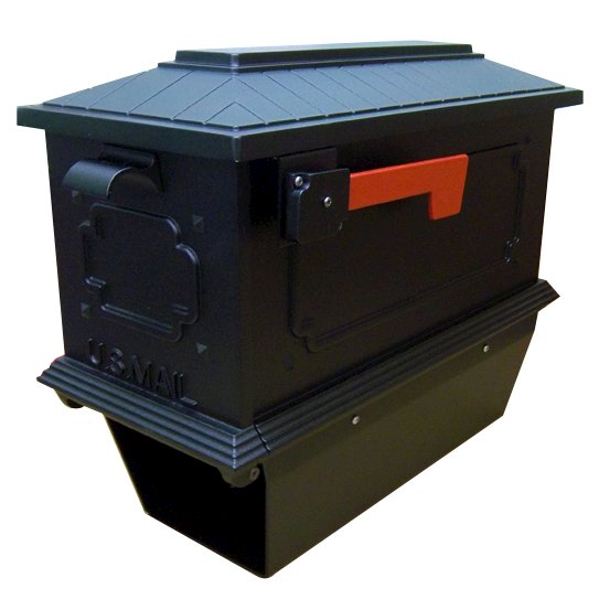 Kingston Curbside Mailbox with Newspaper Tube and Springfield Mailbox with Base. Picture 5