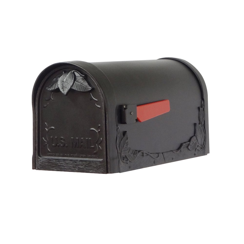 Floral Curbside Mailbox with Locking Insert and Springfield Mailbox Post. Picture 5