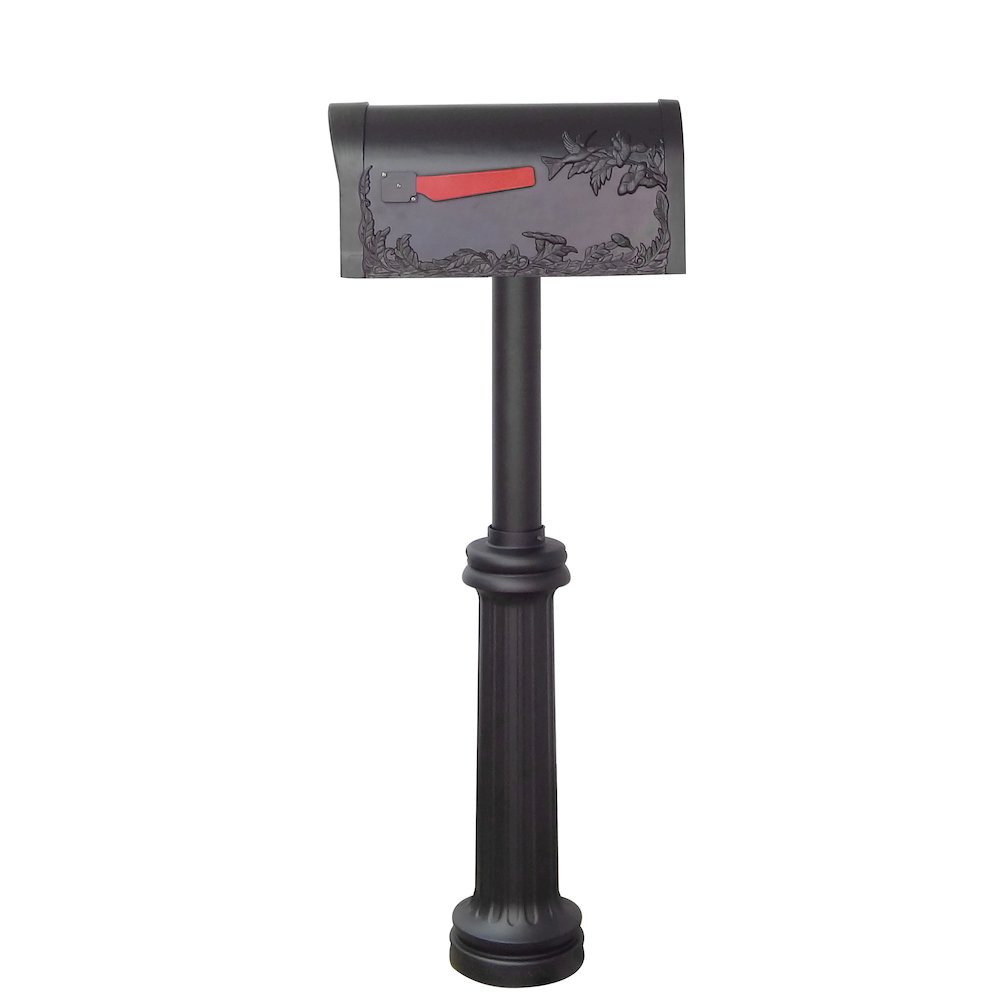 Hummingbird Curbside Mailbox with Locking Insert and Bradford Mailbox Post. Picture 4