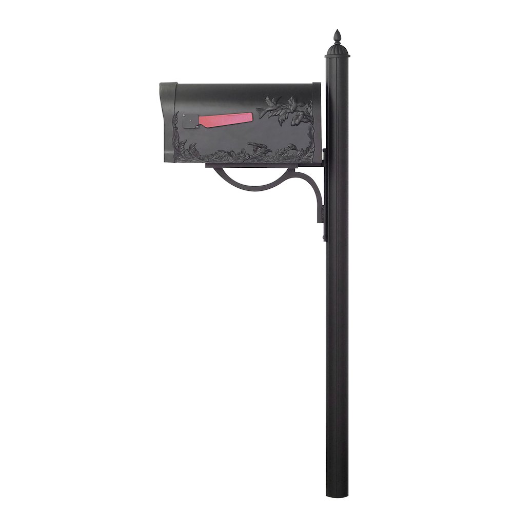 Hummingbird Curbside Mailbox with Locking Insert and Richland Mailbox Post. Picture 4